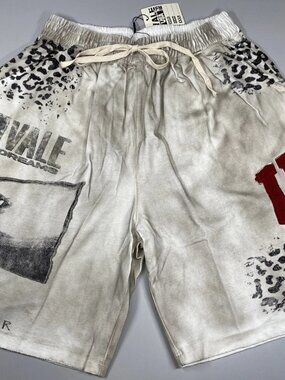 Vale Forever Valley Streetwear Mens Shorts Size S Cheetah USA Dreams Distressed